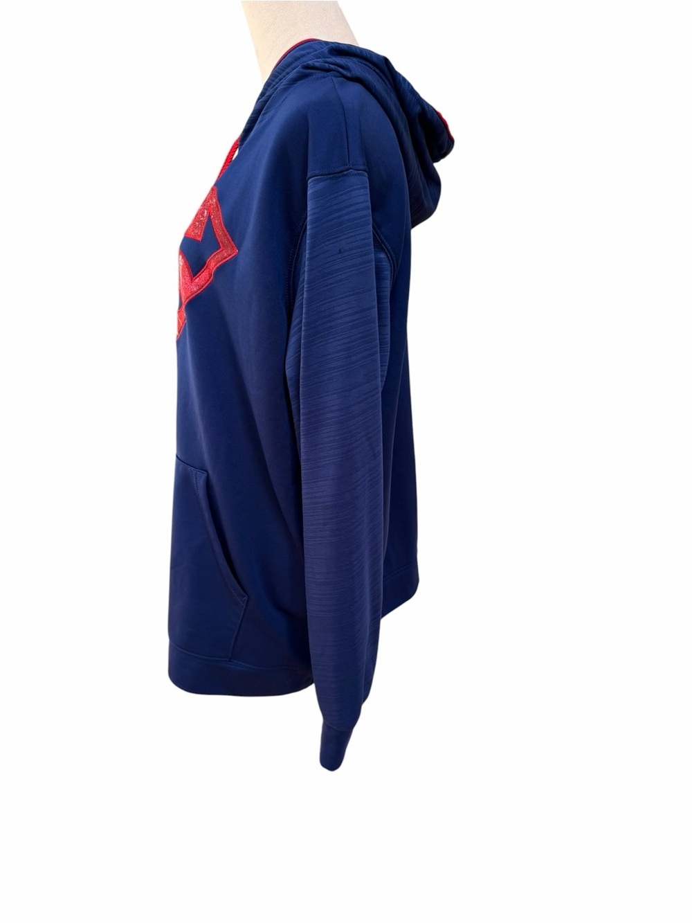 DC Comics Superman Men's XL Purple Blue Hoodie Red Logo Front Pocket - Picture 7 of 11